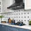 Hotte de cuisine murale 36 po, 900 pi³ / min, convertible au mur, en acier inoxydable noir, commande silencieuse à 4 vitesses et contrôle par panneau tactile avec lumières DEL-124637553-124637552