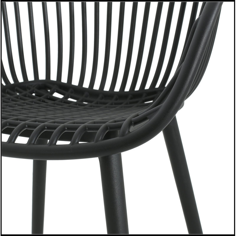 Chaise Mykonos (ensemble de 2), Noir