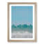 Aqua Green Horizon in Abstract - Picture Frame Graphic Art Print-55682578-55682583