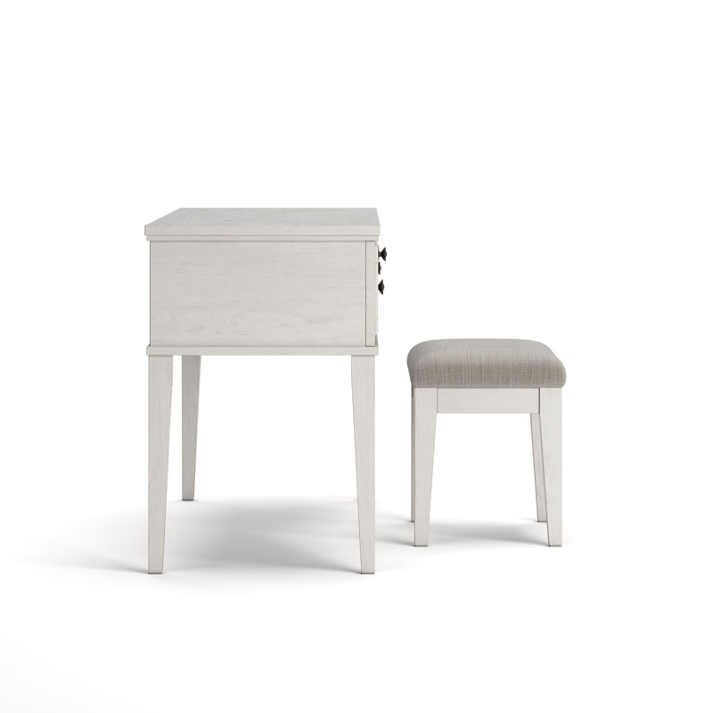 Ensemble coiffeuse avec tabouret Dadrianna