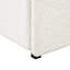 Lit plateforme tapissier Boucle avec rangement breveté à 4 tiroirs, tête de lit capitonnée à coutures courbées, support de matelas à lattes en bois, aucun sommier requis