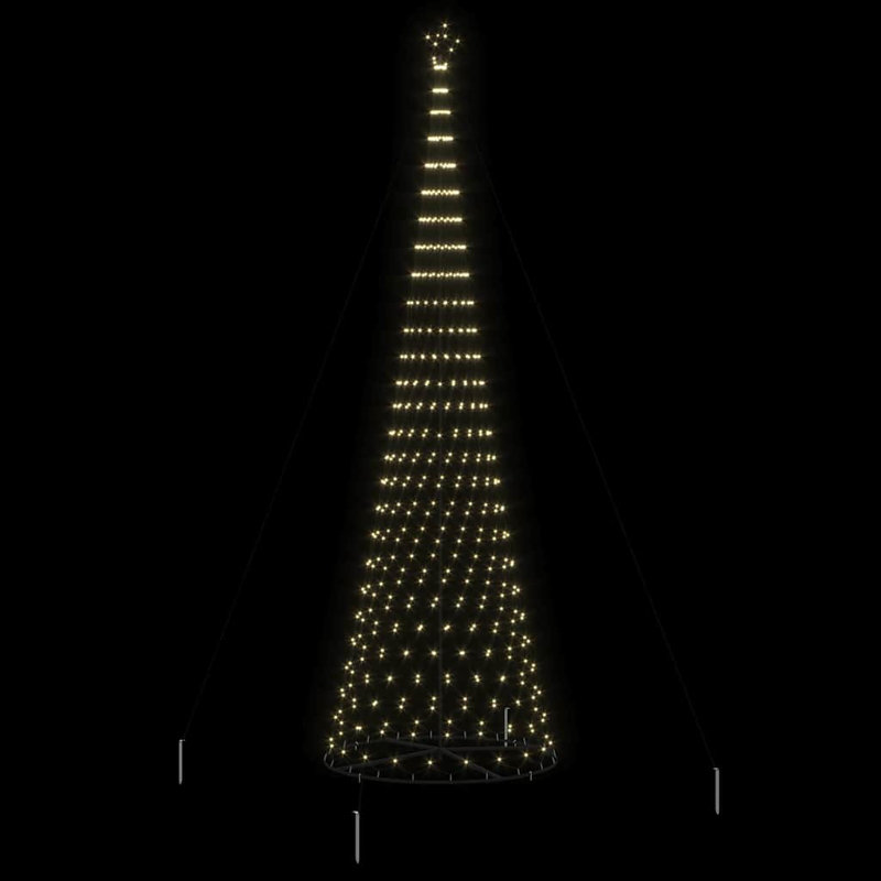  LED Christmas Tree 160 x 160 x 500 cm Metal, Warm White