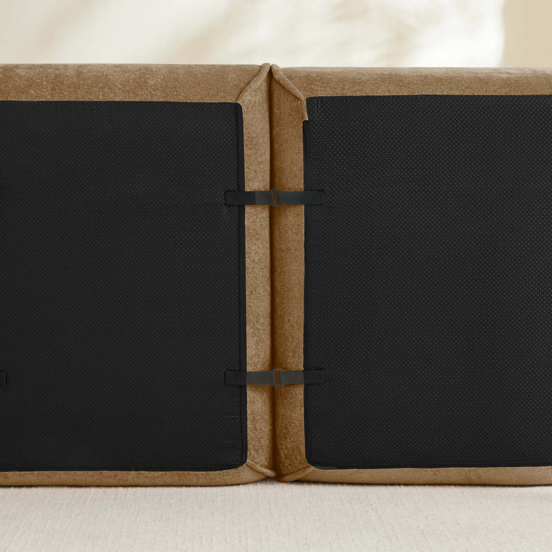 Canapé modulaire en velours sans assemblage requis
