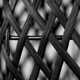 1-Light Matte Black Pendant Lighting with Twine Shade
