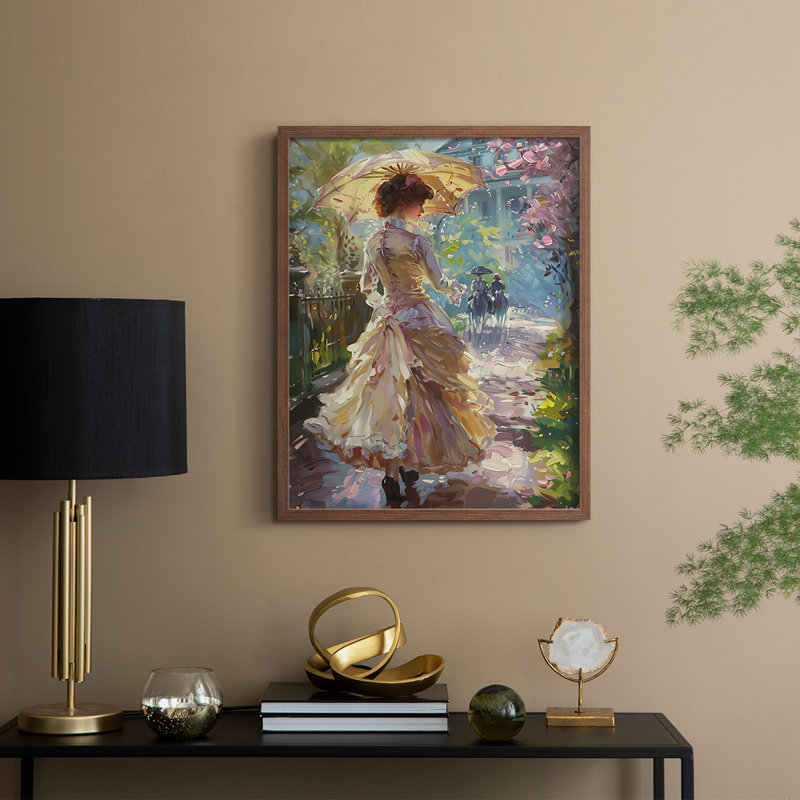 «WOMEN Series DCCXLIV», reproduction encadrée - bois massif, H 11 po x l 9 po, Noyer