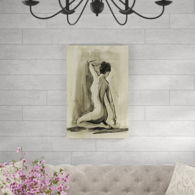 Sumi-e Figure I by Ethan Harper - Painting Print