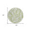 Tapis beige rond 8 po