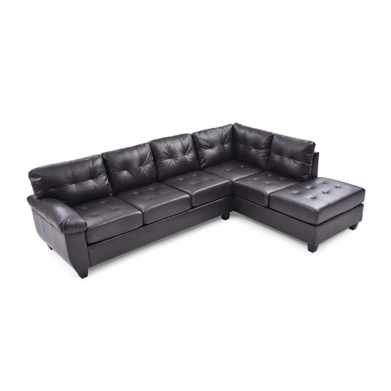 Benton Upholstered L-Shaped Sectional Reversible, Cappucino