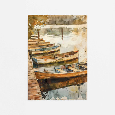 «Canoes at Rest», impression roulée