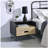 Fienley 1-Drawer Nightstand in Oak/Black