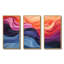 «Colorful Ripple Harmony Elegance II», reproduction d'art murale abstraite-873956408-873956404