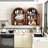 Modern Arched Wall Cabinet With Adjustable Shelves And LED Lighting For Bathroom Medicine Storage-122820571