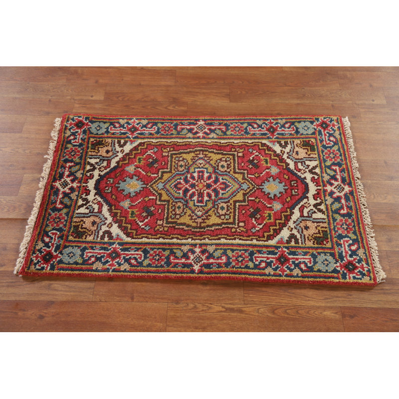 Tapis de vestibule oriental géométrique 2x3