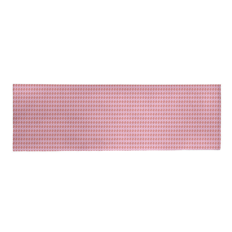 Tapis rose/rouge fait main, Tapis de couloir 2 pi x 8 pi
