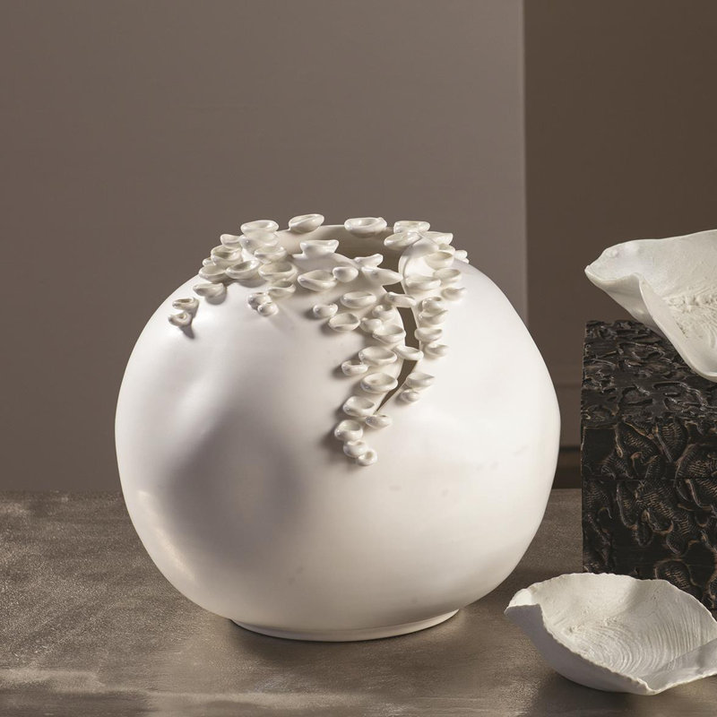 Vase de récif en cascade-blanc-court