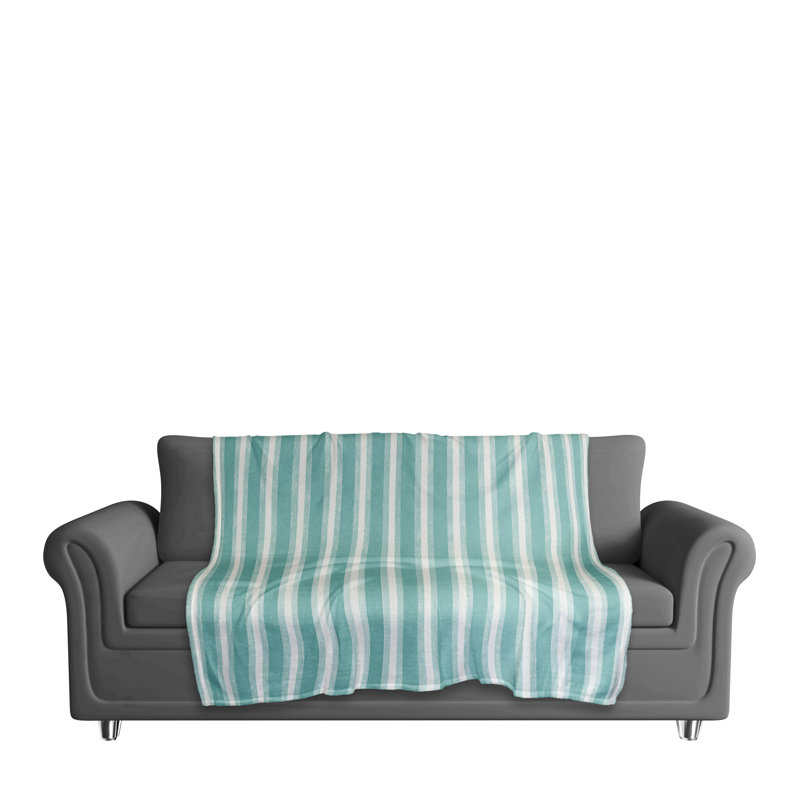 Hand Woven Throw Blanket, Teal