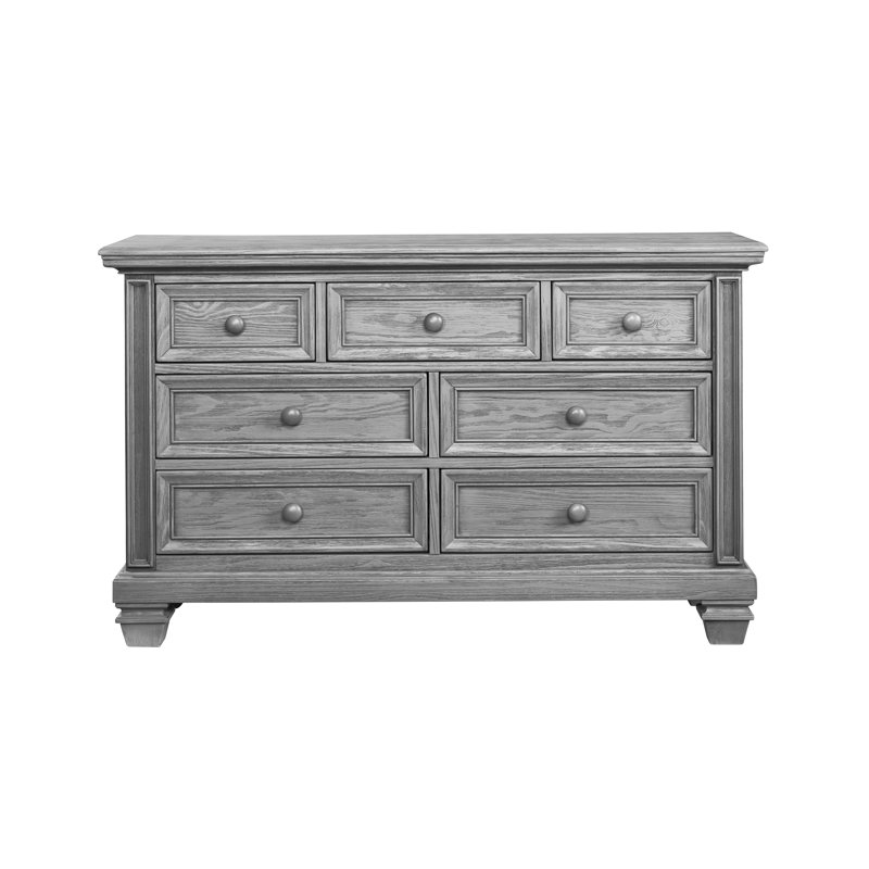 Richmond 7 Drawer Dresser, Brushed Grey