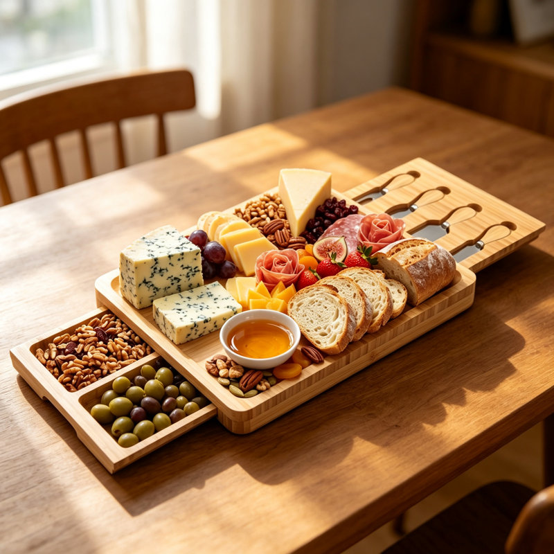 East Urban Home Bamboo Cheese Board