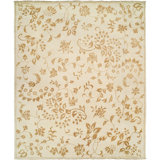 Dumka Wool Floral Area Rug in Gold