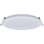 11 Watt LED Direct Wire Performer Series Downlight Remote Driver 6 Inch 27K/3K/35K/4K/5K CCT Selectable Round Flat Face White Finish