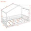 Structure de lit en bois avec clôture, fabrication en pin robuste, design ludique-123857056-123857057