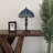 Varley Tiffany Table Lamp Blue Stained Glass Dragonfly LED Bulb Included 12"W*12"D*19"H