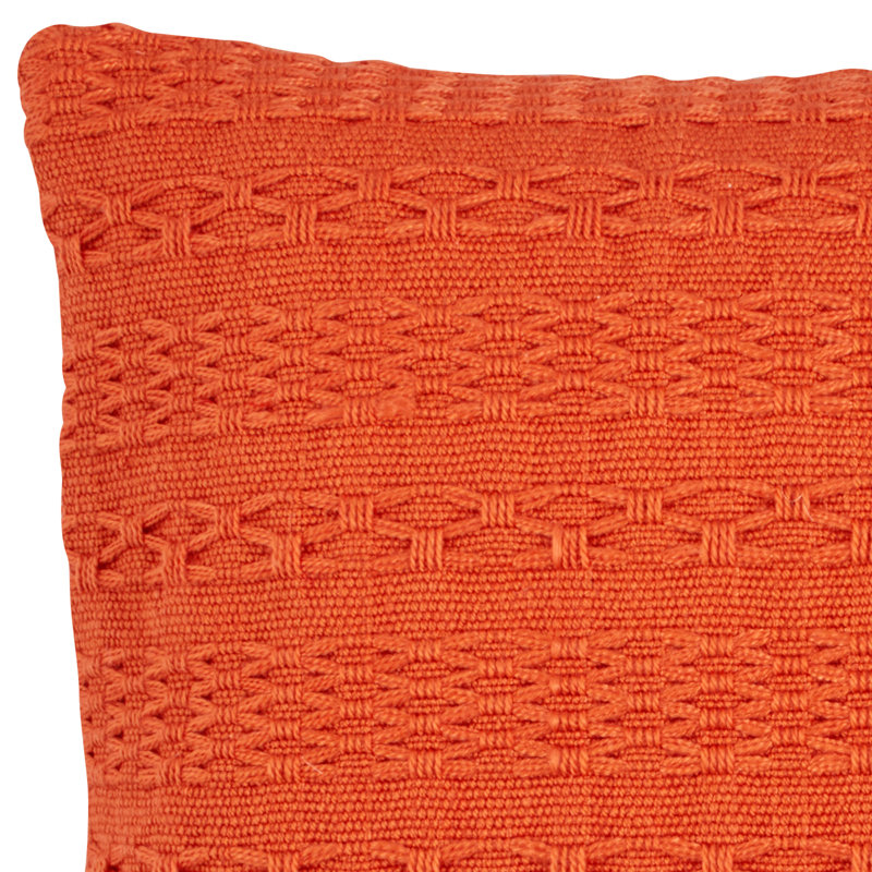 Solid Colour Reversible Throw Pillow, Orange