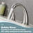 Widespread Faucet 2-handle Bathroom Faucet with Drain 1.2 GPM-91270343