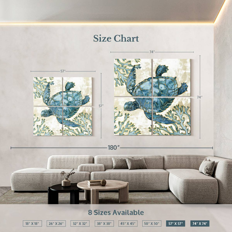 Brampt Playa Sealife II, 57" H x 57" W