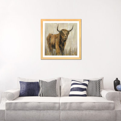 «Highland Mountain Cow» par Silvia Vassileva - reproduction d'art