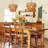 1-Light Hanging Chandelier with 3-Tier Rattan Woven Shade-417830146-417830145