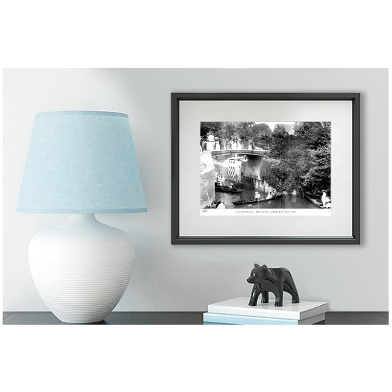 Maidenhead, Boulter's Lock Bridge 1906 by Francis Frith - Single Picture Frame Print, 28cm H x 36cm W x 2.3cm D