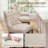  26'' Modern Counter Stools with Tufted and Nailhead Trim-581175282