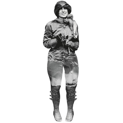 Harriet Quimby April 16 1912 - carton aviateur