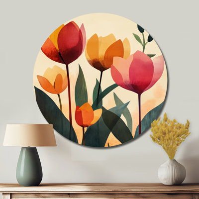 Décoration murale rétro tulipe rétro - Tulipes