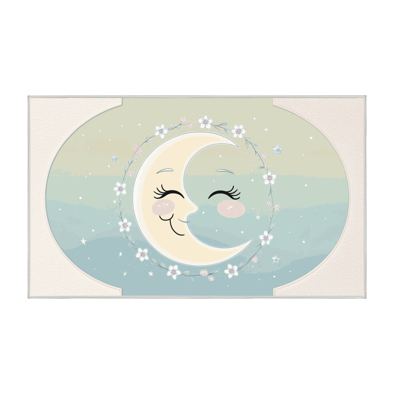 Tapis lavable pour enfant East Urban Home Sky Clouds_Sky058, Rectangle 7 pi x 9 pi