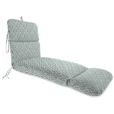 74" x 22" Outdoor Chaise Lounge Cushion with Ties and Loop