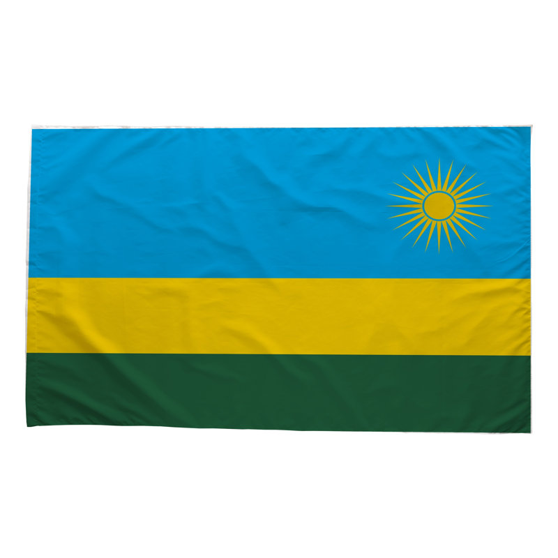 Drapeau du Rwanda — Drapeau extérieur, 36" H x 60" W