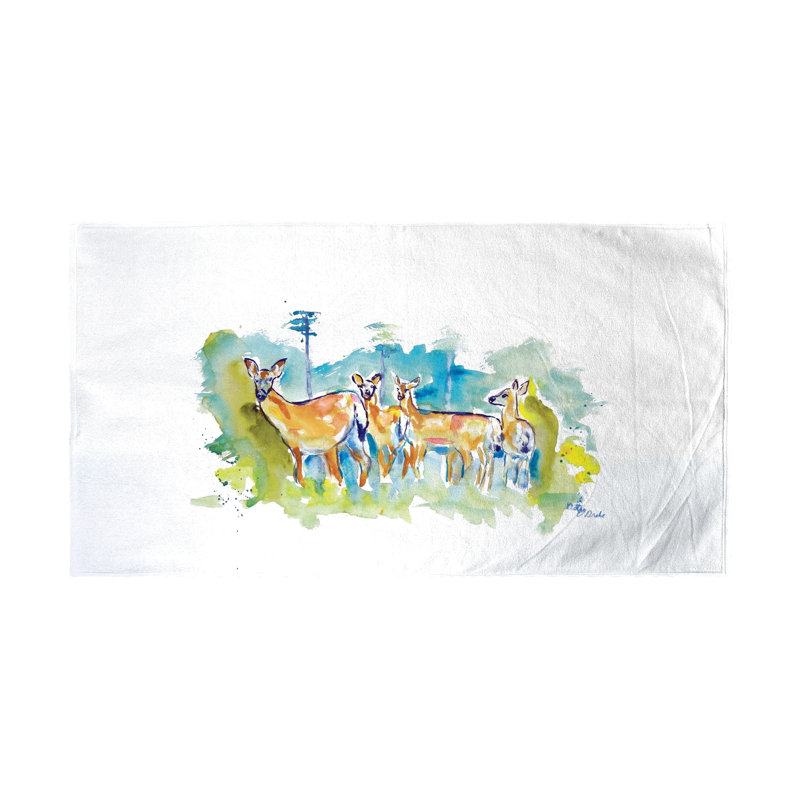 Serviette de plage cerf-troupeau Ronning