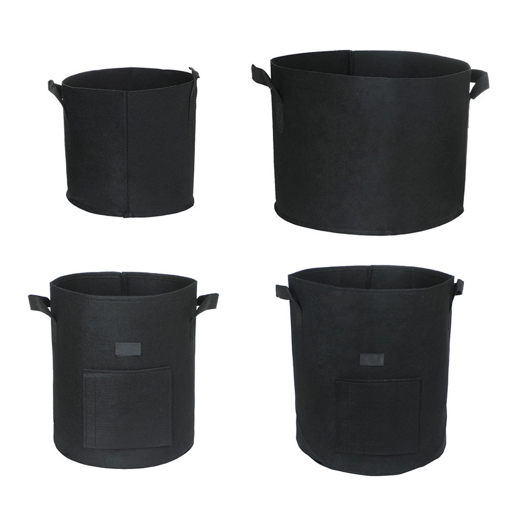 Mars Hydro 5-Pack 10Gallon Fabric Plant Grow Bag Black with Handles