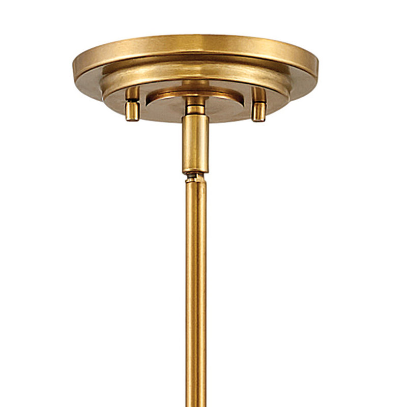 Calvin 4 - Light Unique / Statement Globe Pendant, Heritage Brass