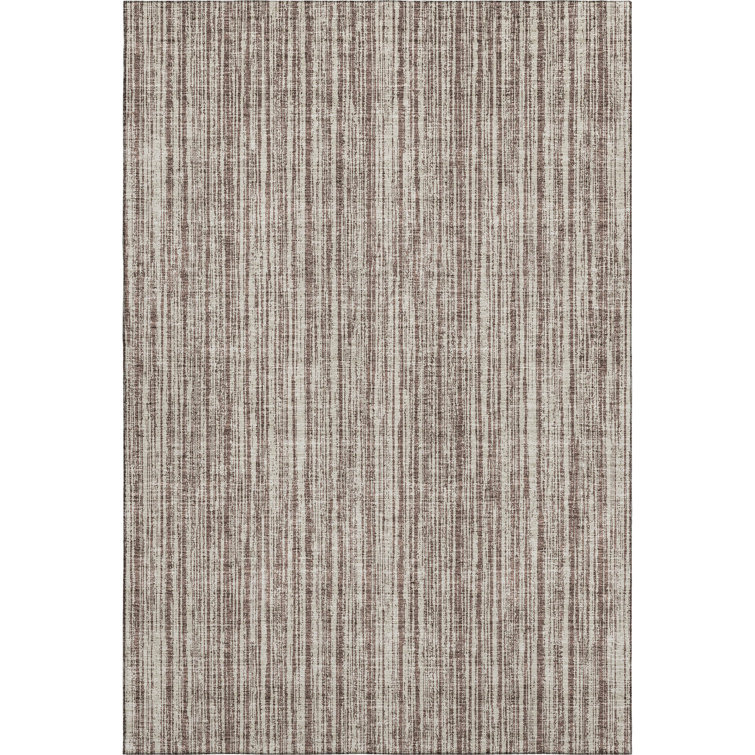 Premium Machine Washable Prisco Brown Rug