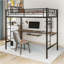 Lit mezzanine avec bureau et tablette, conception peu encombrante
