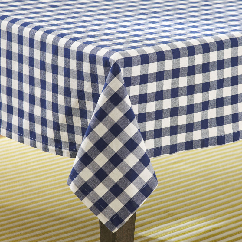 Arkwright Tablecloth, 52" L x 52" W, Nautical / White