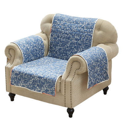 Greenland Home Fashions Willow Natural Arm Chair Furniture Protector 81"x81" Reversible Slipcover