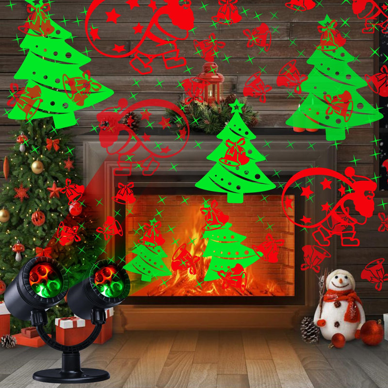 Double Head Dynamic Christmas Projector with Timer