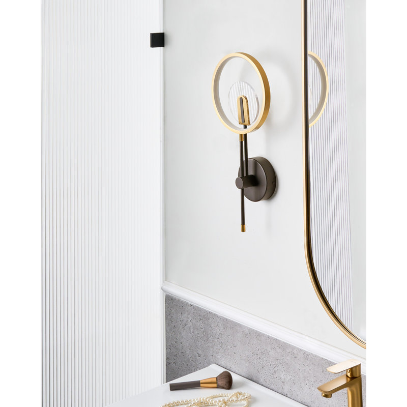 Iron LED Armed Sconce