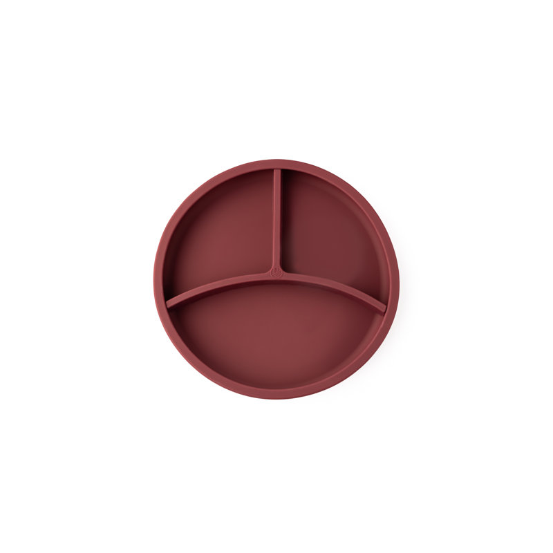 Silicone Divider Plate, Burgundy