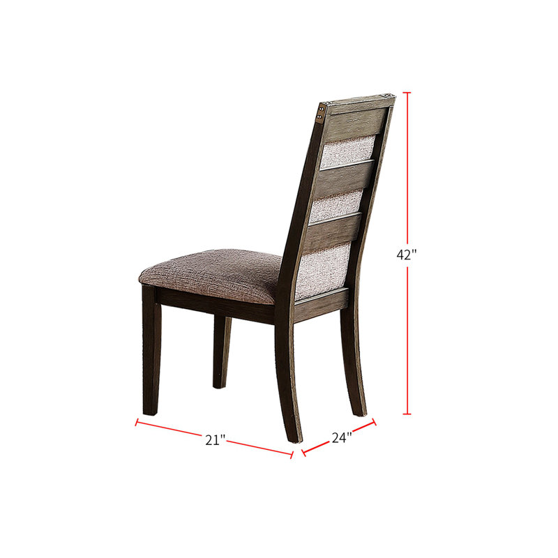 Ensemble de 2 chaises de salle à manger avec coussin rembourré