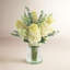 Traditional Thistle Hydrangea and Lilac Arrangement in Glass Vase with Rope Accent-83631000